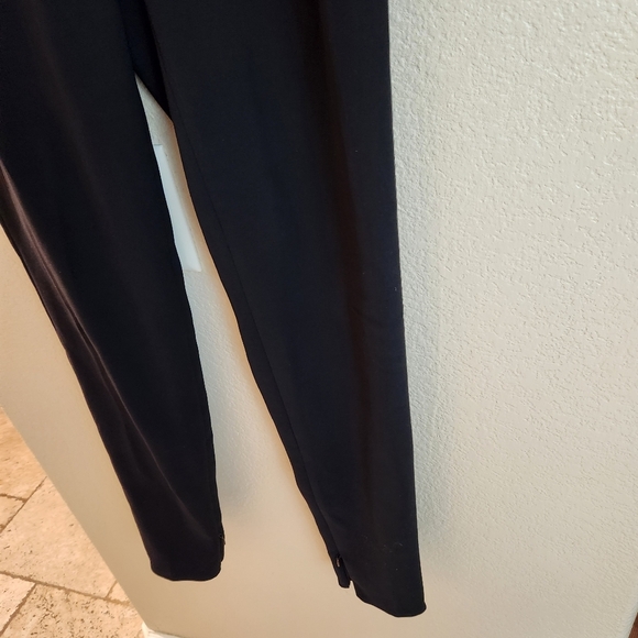 Fashion Star for Express Black Slim Ankle Zip Tuxedo Trouser Pants Size 0 - Picture 6 of 9